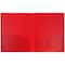 JAM Paper Primary Color Heavy Duty Plastic 2-Pocket School Folders, 6ct.